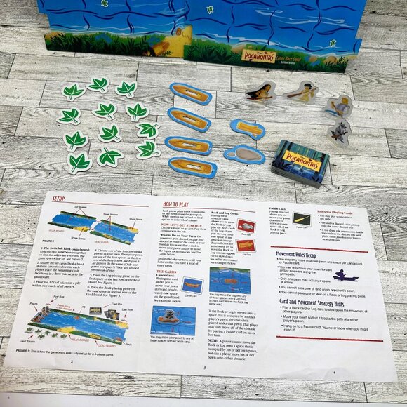 Milton Bradley Disney Pocahontas Canoe Race Game - 2 to 4 Players, Ages 7 & Up - Picture 9 of 10